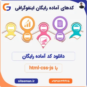 کدهای آماده رایگان اینفوگرافی با html-css-js