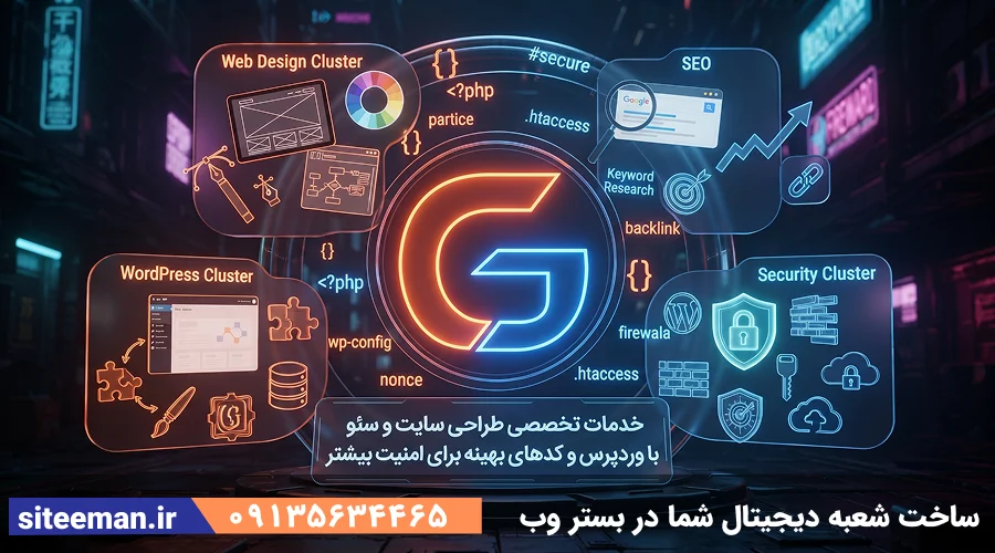 خدمات تخصصی طراحی سایت و سئو با وردپرس و کدهای بهینه برای امنیت بیشتر