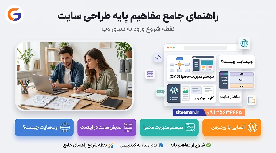 راهنمای جامع مفاهیم پایه طراحی سایت